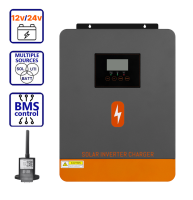 Гибридный инвертор солнечный PowMr POW-HVM4.2K-24V-D (4200W-24V / 2300W-12V, Max CH 100A, AC 100) Wi-Fi