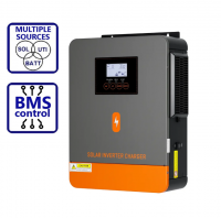 Фото Гибридный инвертор солнечный PowMr 3500W/2600W 24V POW-HVM3.5KW-24V (Max CH 100A, AC 100)