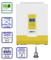 Гібридний інвертор сонячний EASUN 5.6kW 48V IGrid-VX-IV-5.6KW (5600VA/5600W, Max CH 100A, AC 60) Wi-Fi