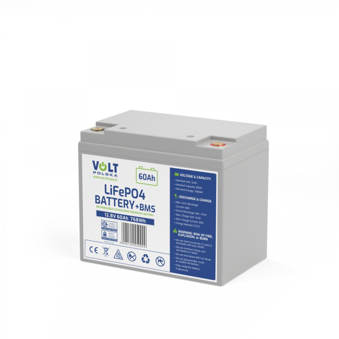 VOLT 12V 60Ah (LiFePo4, BMS) 1