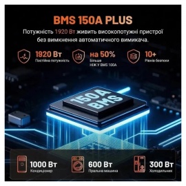 Изображение Humsienk 12V 160Ah Plus HS12V160AH150PLUS (LiFePo4, BMS 150A, Low-temp) - оригинальный размер 5