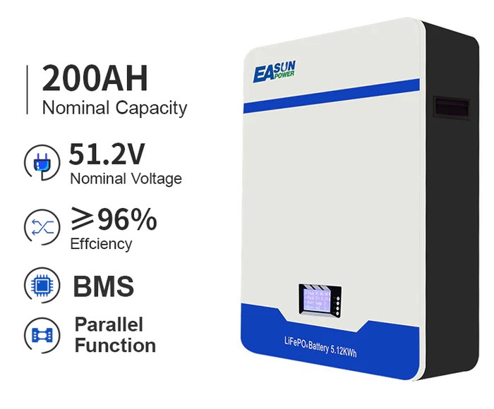 Изображение EASUN 48V (51.2V) 200Ah IBattery-EA-51.2V-200AH (LiFePo4, BMS) - оригинальный размер 1
