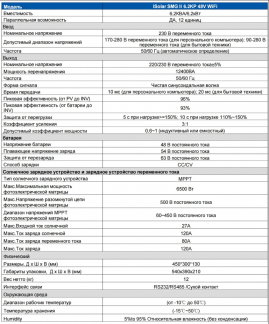 Изображение EASUN 6.2kW 48V ISolar-SMG-II-6.2KP-48V (6200VA/6200W, Max CH 120A, AC 80) Wi-Fi - оригинальный размер 4