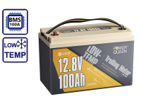 Акумулятор Power Queen 12V 100Ah Low-Temp (LiFePo4, BMS 100A)