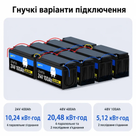 WattCycle 24V 100Ah WT24V100AH100 (LiFePo4, BMS, Low-temp) 4