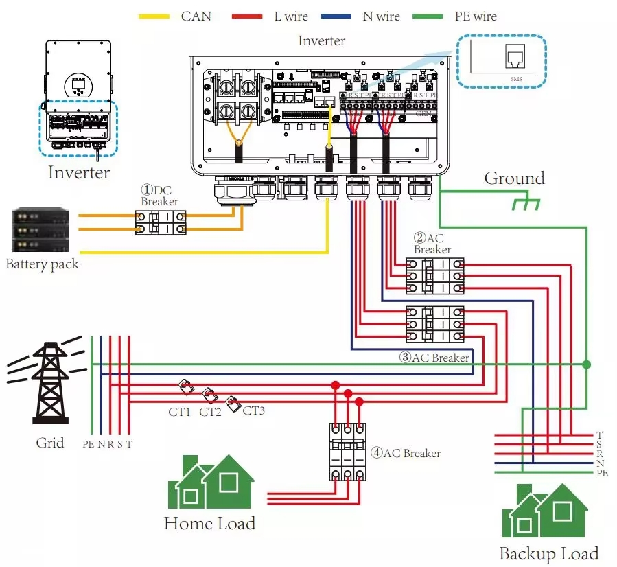 Изображение Deye SUN-6K-SG03LP1-EU, LV (6kW, 48V, 1Ph, 2-MPPT) Wi-Fi - оригинальный размер 4
