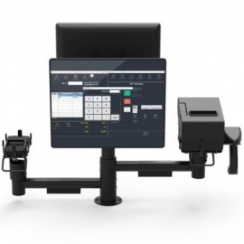 Изображение Эргономическая стойка Maken PS-3020/2  (два крепления для мониторов) - оригинальный размер 2