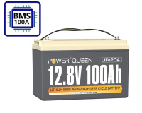 Акумулятор Power Queen 12V 100Ah (LiFePo4, BMS 100A)