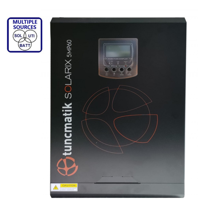Гибридный инвертор солнечный Tuncmatik 5000W 48V Solarix 5MP60 5kW MPPT 60A (Max СH 120A, AC 60)