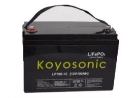 Изображение KOYOSONIC 12V 100Ah LP100-12 (LiFePo4, BMS) - оригинальный размер 1