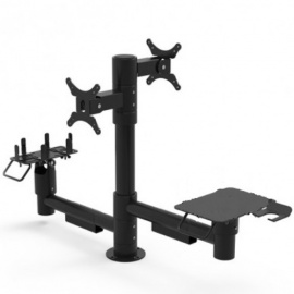 Изображение Эргономическая стойка Maken PS-3020/2  (два крепления для мониторов) - оригинальный размер 1