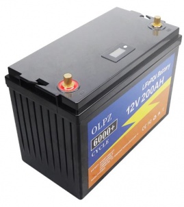 Изображение OLPZ 12V 200Ah (LiFePo4, BMS) - оригинальный размер 2