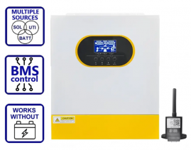 Anenji 3500W 24V EM3500-24L (3500VA/3500W, Max CH 100A, AC 80) Wi-Fi 1