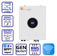 Гибридный инвертор солнечный Felicity Solar 8kW 48V IVEM8048-II (8000VA/8000W, Max CH 150A, AC 150, Gen-port) Wi-Fi