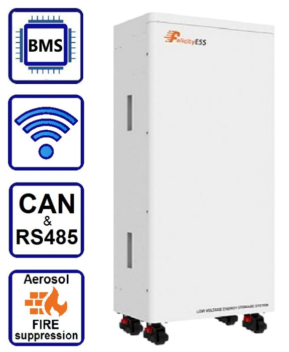 FelicityESS 48V (51,2V) 300Ah LUX-Y-48300LG01 (LiFePo4, BMS, Wi-Fi) 1