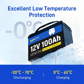 Изображение WattCycle 12V 100Ah WT12V100AH100 (LiFePo4, BMS, Low-temp) - оригинальный размер 6