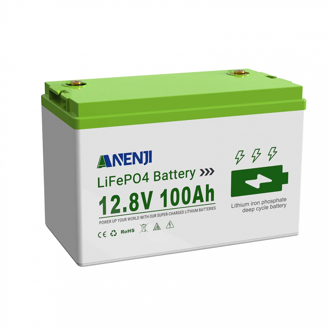 Изображение Anenji 12V 100Ah ANJ-12V-100AH-S (LiFePo4, BMS, Bluetooth) - оригинальный размер 3