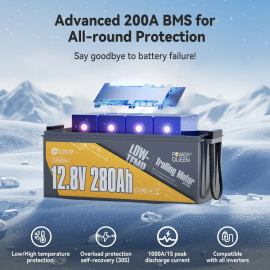 Power Queen 12V 280Ah Low Temp (LiFePo4, BMS 200A) 4