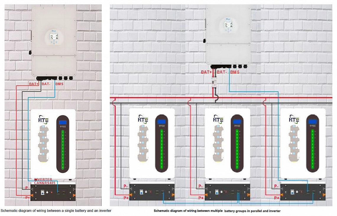 Изображение HTE 48V (51.2V) 100Ah HTE-W51100 (LiFePo4, BMS, Bluetooth) - оригинальный размер 5