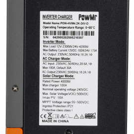 PowMr POW-HVM4.2K-24V-D (4200W-24V / 2300W-12V, Max CH 100A, AC 100) Built-in Wi-Fi 8