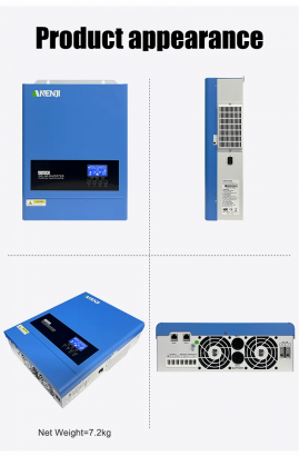 Изображение Anenji 6200W 48V ANJ-6200W-48V-W (6200VA/6200W, Max CH 120A, AC 120) Wi-Fi - оригинальный размер 6
