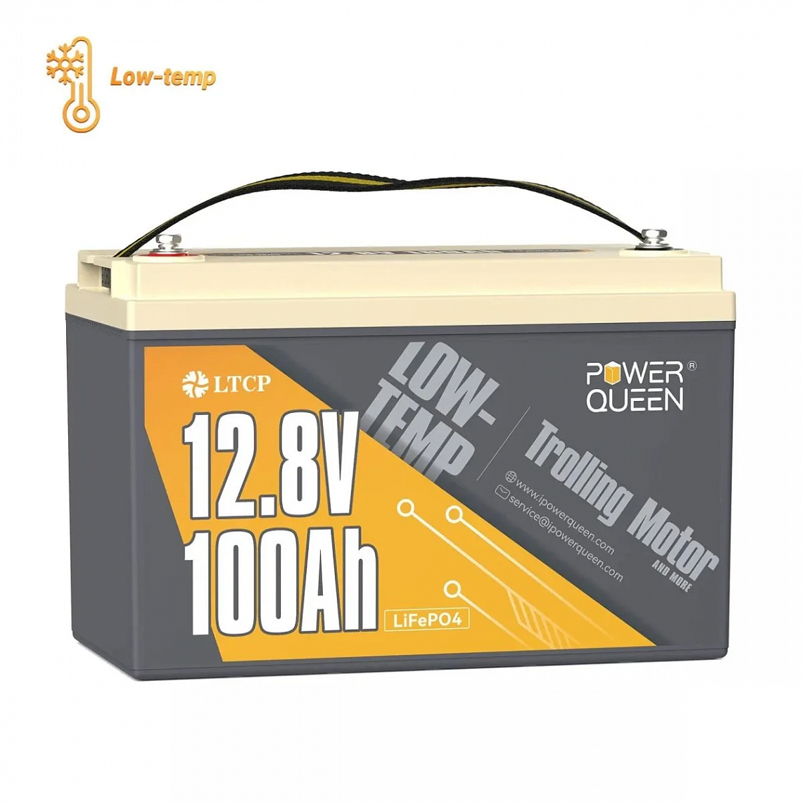 Изображение Power Queen 12V 100Ah Low-Temp (LiFePo4, BMS 100A) - оригинальный размер 7