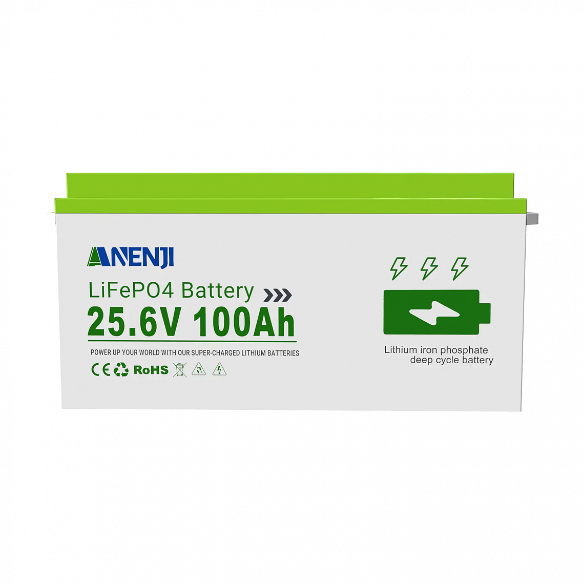 Изображение Anenji 24V 100Ah ANJ-24V-100AH-S (LiFePo4, BMS, Bluetooth) - оригинальный размер 2
