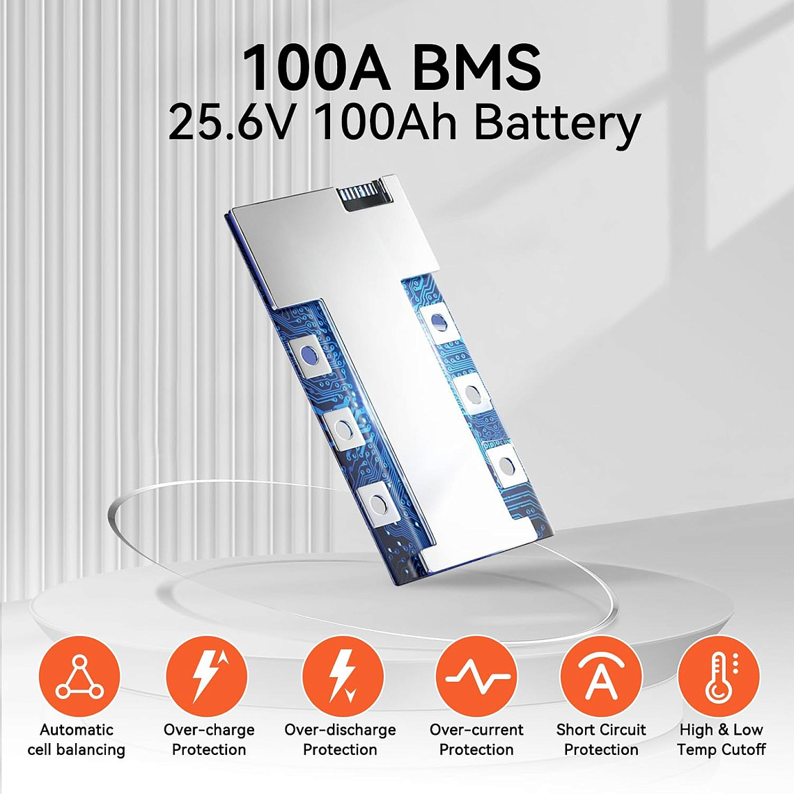 Humsienk 24V 100Ah HS24V100AH100 (LiFePo4, BMS 100A, Low-temp) 4