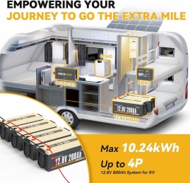 Изображение Power Queen 12V 200Ah (LiFePo4, BMS 100A) - оригинальный размер 5