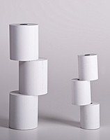 Просмотреть детальное фото Чековая лента (кассовая лента) 28х17 термо 1 Изображение 28х17 термо - оригинальный размер 1