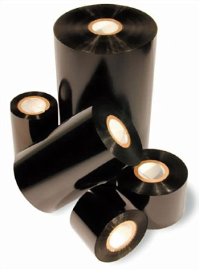 Просмотреть детальное фото Риббоны WAX (ВОСК) 45х300 WAX, чёрный 1 Изображение 45х300 WAX, чёрный - оригинальный размер 1